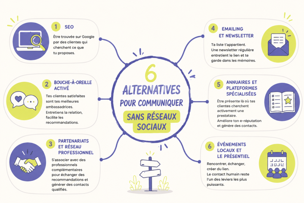 communiquer sans réseaux sociaux : 6 possibilités