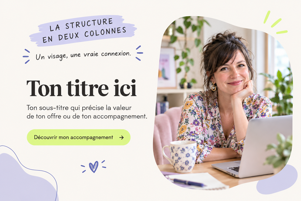 exemple d'un hero en 2 colonnes