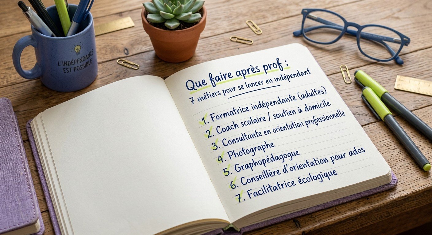 idées de métier à exercer après prof
