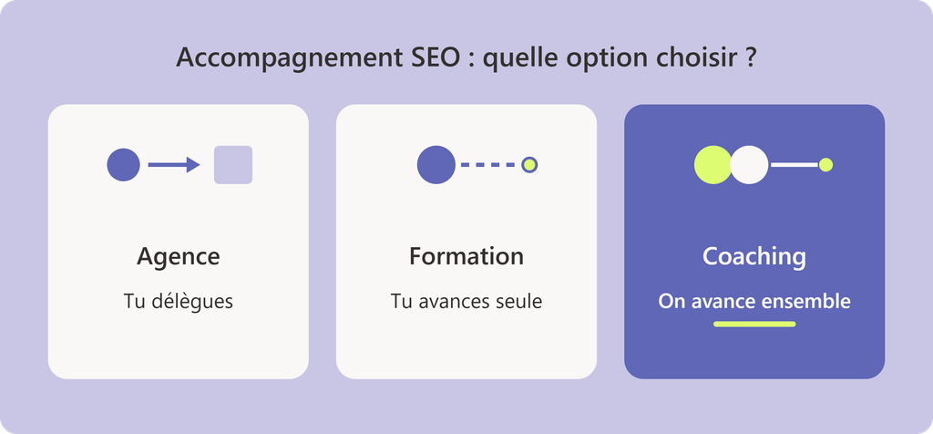trois options pour choisir un accompagnement seo
